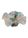 Murano Style Art Glass Candy Bowl w/ Accents