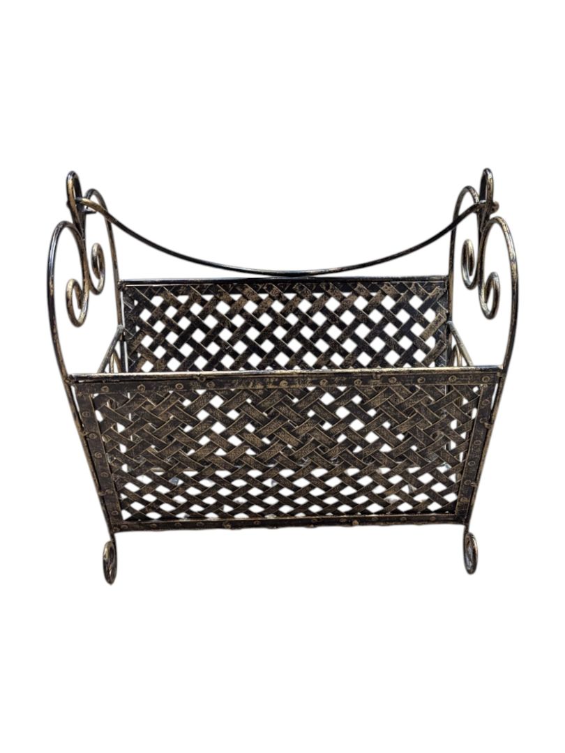 Decorative Wrought Iron Magazine Holder