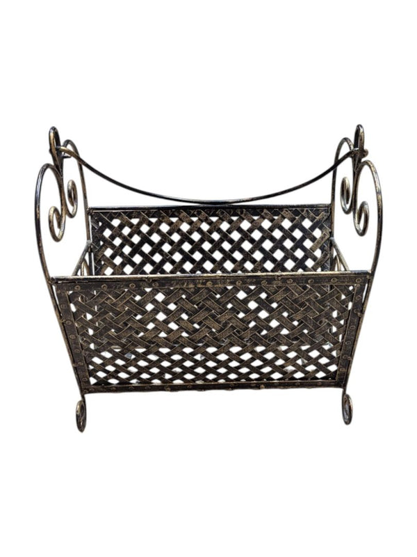 Decorative Wrought Iron Magazine Holder