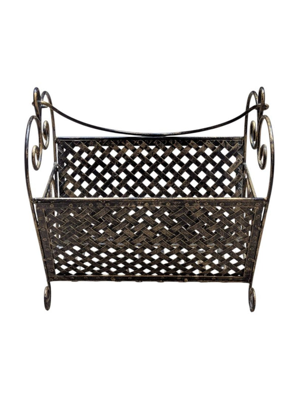 Decorative Wrought Iron Magazine Holder