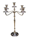 Five-Arm Silver-Tone Candelabra