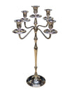 Five-Arm Silver-Tone Candelabra