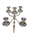 Five-Arm Silver-Tone Candelabra
