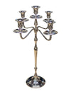 Five-Arm Silver-Tone Candelabra