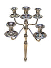 Five-Arm Silver-Tone Candelabra