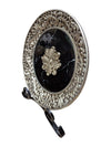 Decorative Faux Metal and Marble Plate w/ Stand