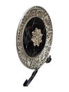 Decorative Faux Metal and Marble Plate w/ Stand