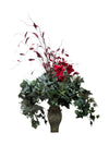 Decorative Vase with Faux Floral Arrangement