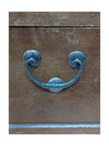 Hand Painted Palm Tree Chest w/ Faux Leather Pattern