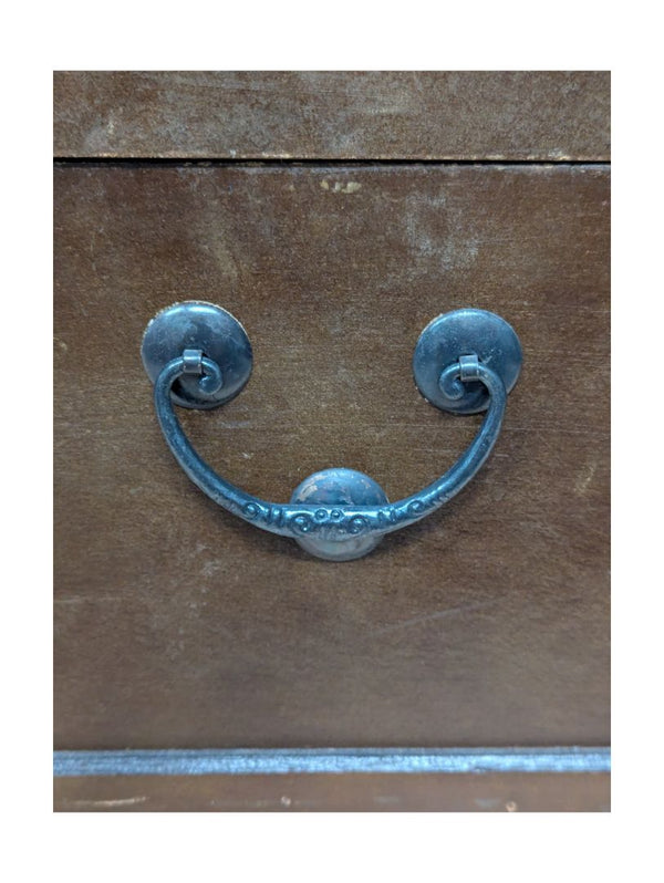 Hand Painted Palm Tree Chest w/ Faux Leather Pattern
