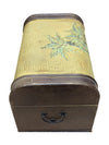 Hand Painted Palm Tree Chest w/ Faux Leather Pattern