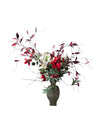 Faux Floral Arrangement with Lilies in Vase