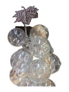 Glass Apples and Grapes Decorative Set (4pcs)