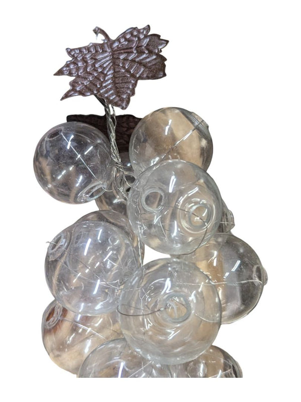 Glass Apples and Grapes Decorative Set (4pcs)