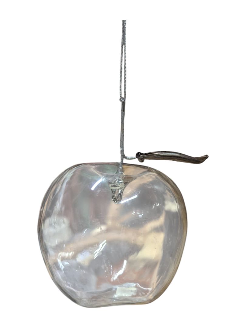 Glass Apples and Grapes Decorative Set (4pcs)