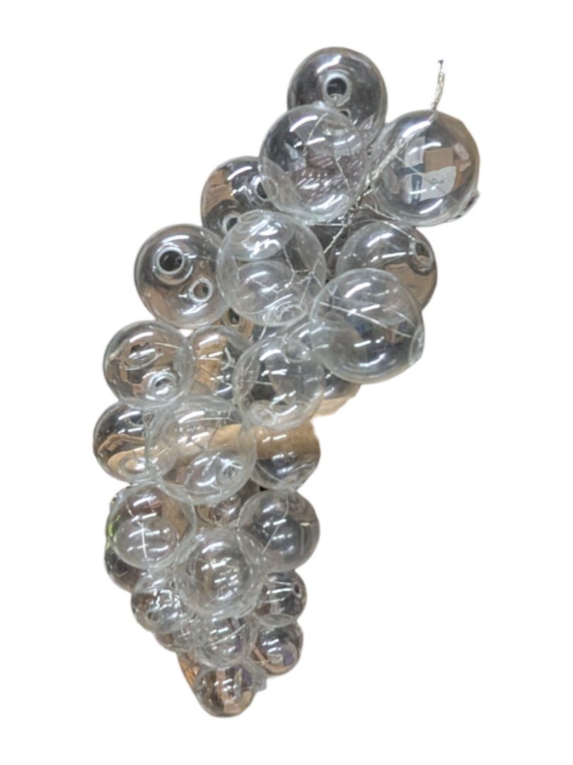 Glass Apples and Grapes Decorative Set (4pcs)