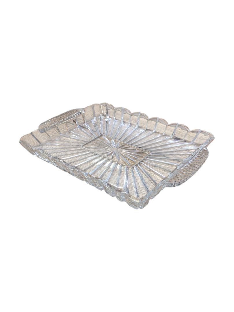 Pressed Glass Rectangular Serving Tray