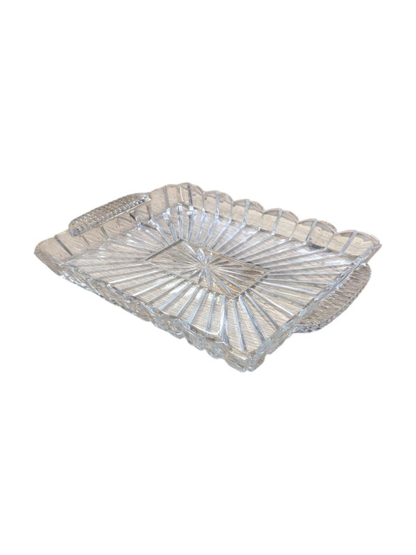 Pressed Glass Rectangular Serving Tray