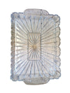 Pressed Glass Rectangular Serving Tray