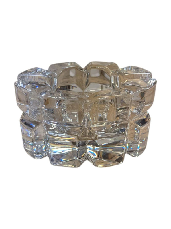 Crystal Glass Trinket Jars and Dish (Set of 4)