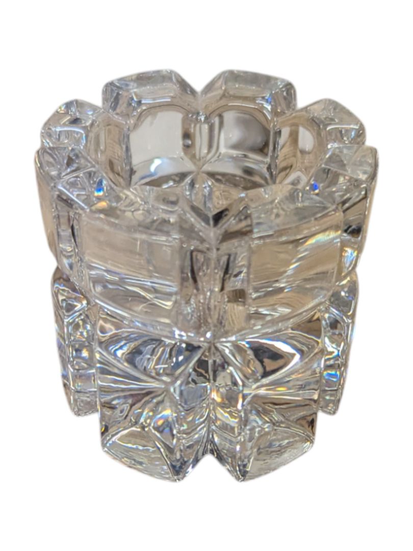 Crystal Glass Trinket Jars and Dish (Set of 4)