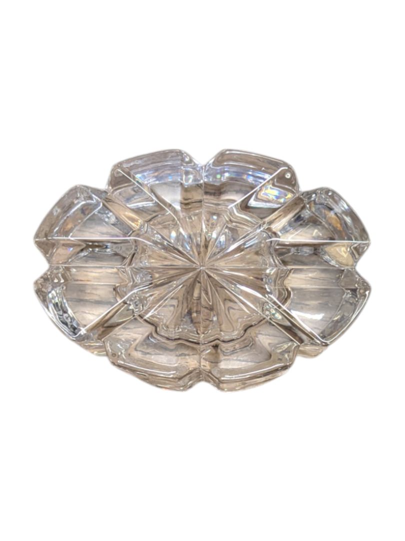 Crystal Glass Trinket Jars and Dish (Set of 4)