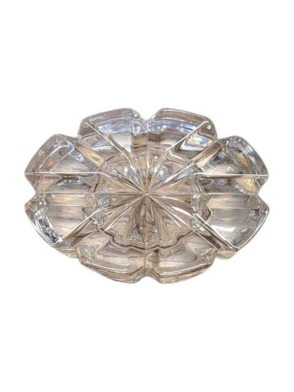 Crystal Glass Trinket Jars and Dish (Set of 4)