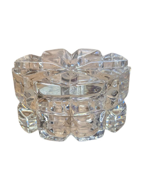 Crystal Glass Trinket Jars and Dish (Set of 4)