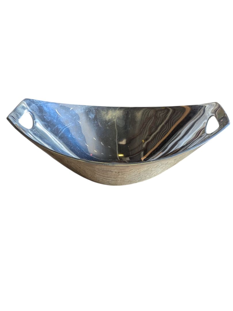Dansk JHQ Large Metal Canoe Bowl w/ Handle 16''