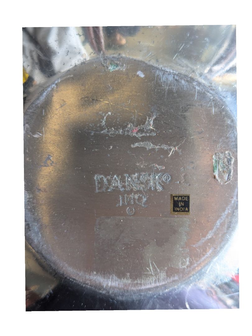 Dansk JHQ Large Metal Canoe Bowl w/ Handle 16''