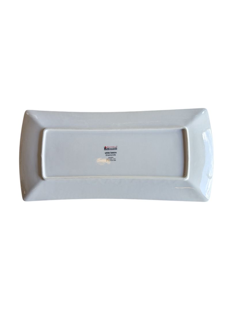 Maxwell & Williams White Basics Diamonds Rectangular Platter