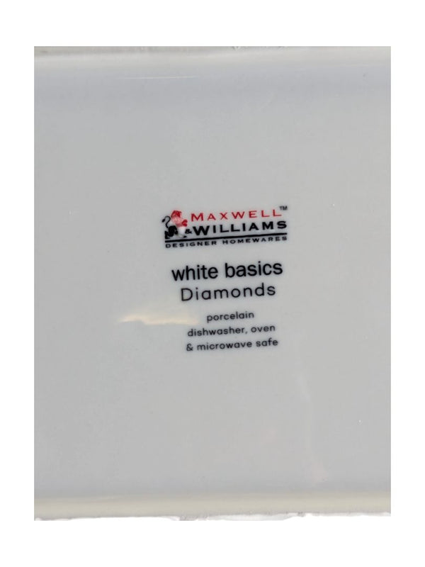 Maxwell & Williams White Basics Diamonds Rectangular Platter