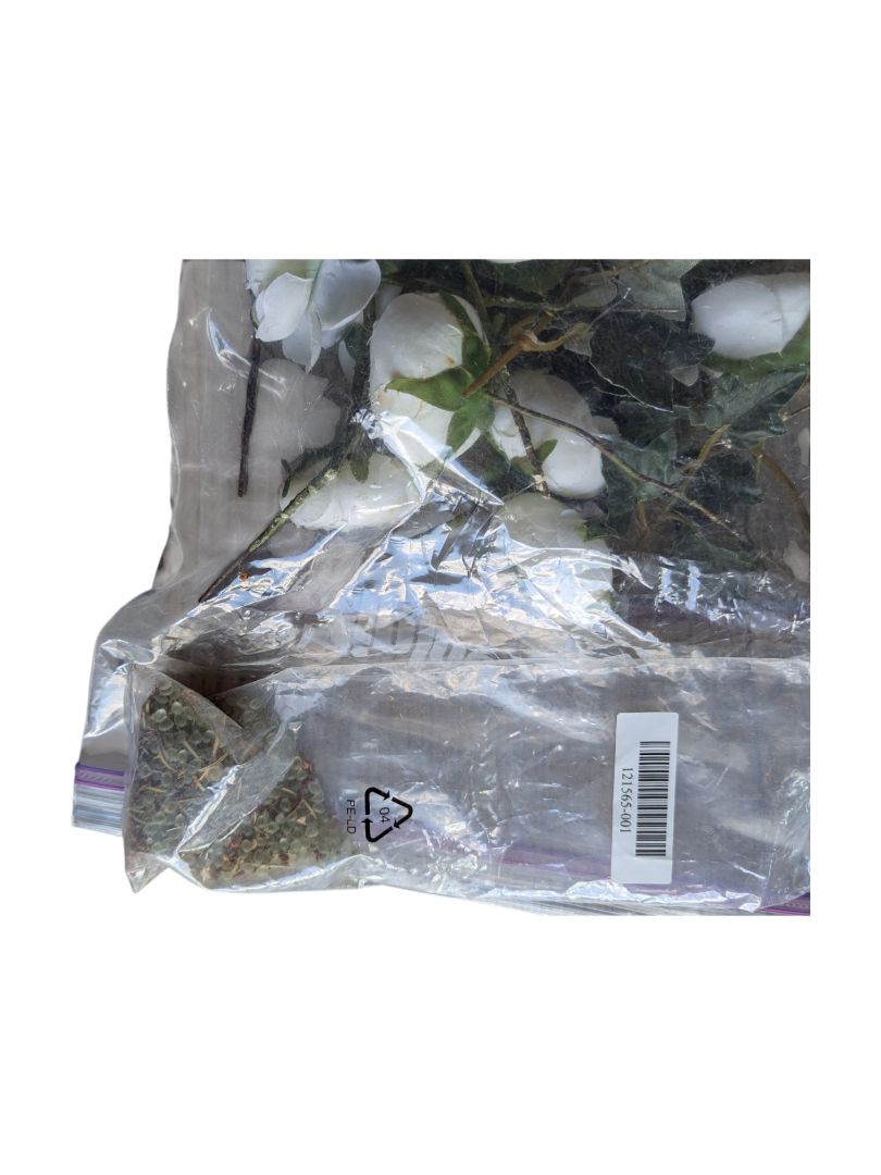 Hand-Painted Wooden Floral Bucket with Faux Fruit & Flowers