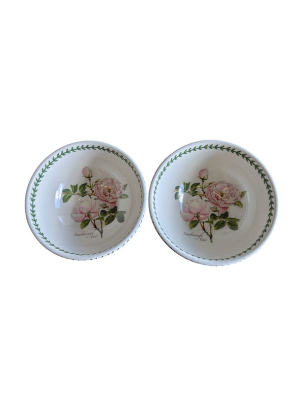 Pair of Portmeirion Botanic Roses Bowls