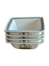 Portmeirion Botanic Garden Square Bowls (Set of 4)