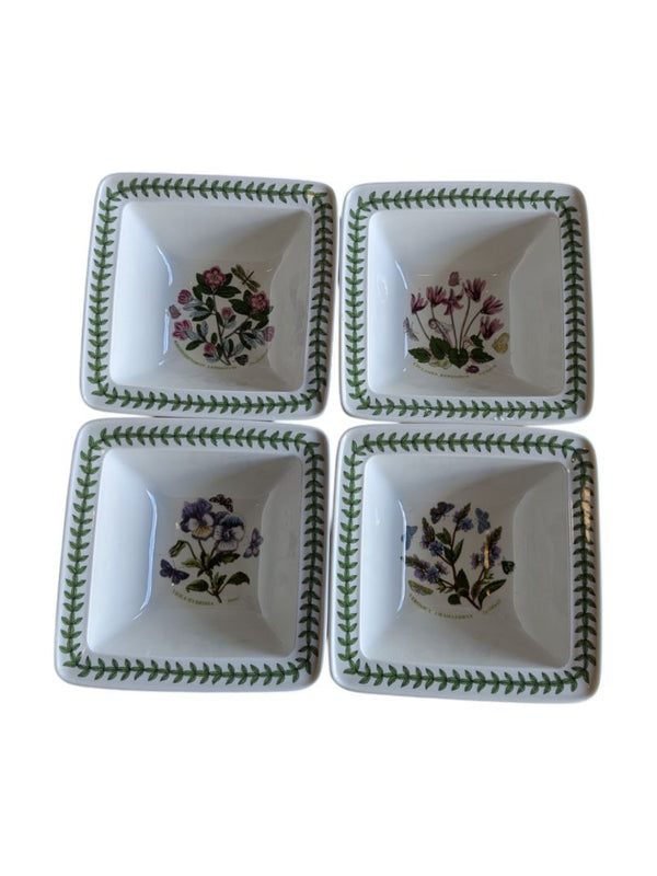 Portmeirion Botanic Garden Square Bowls (Set of 4)