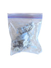 White Floral Curtian/Bathroom Hooks (set of 12)