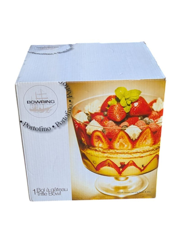 Bowring Portofino Glass Trifle Bowl 8.25"