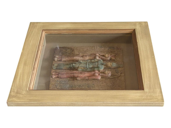 Framed Egyptian Relief Wall Art Pharaoh & Goddesses