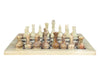 Vintage Hand Carved Marble Chess Set