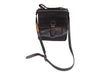 Vintage Stone Ridge Leather Crossbody Black Messanger Bag