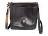 Vintage Stone Ridge Leather Crossbody Black Messanger Bag
