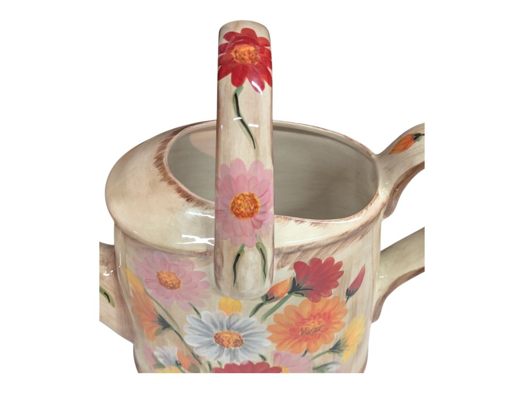 Tabletops Gallery Decorative Hand Painted Ceramic Watering