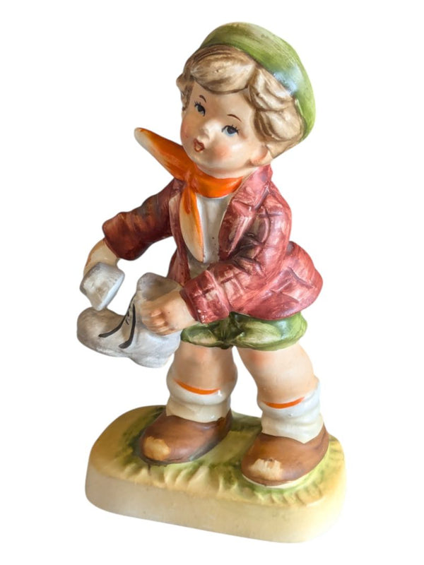 Vintage Japan Figurine – Boy with Goose