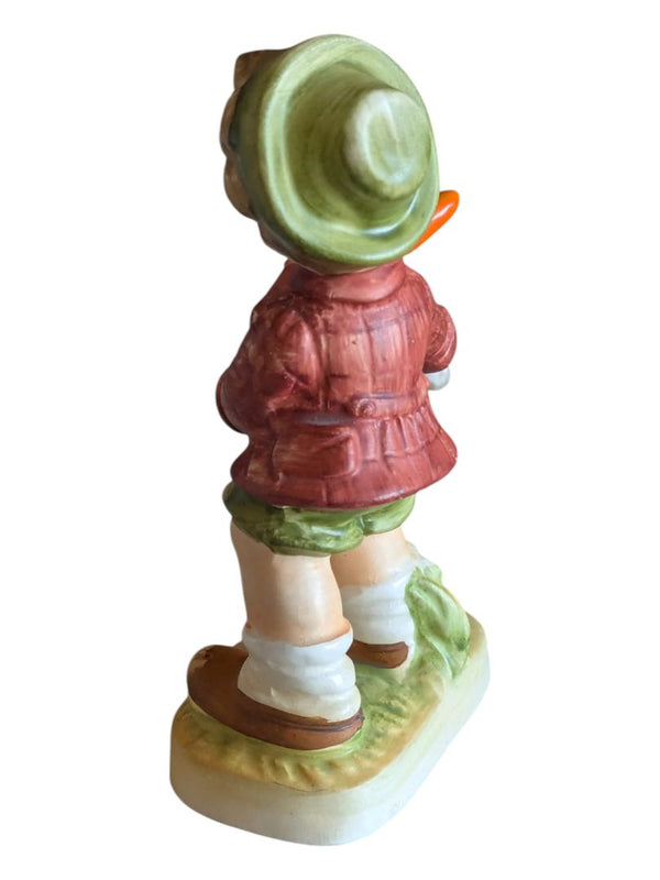 Vintage Japan Figurine – Boy with Goose