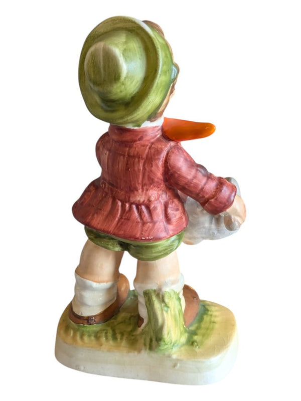 Vintage Japan Figurine – Boy with Goose