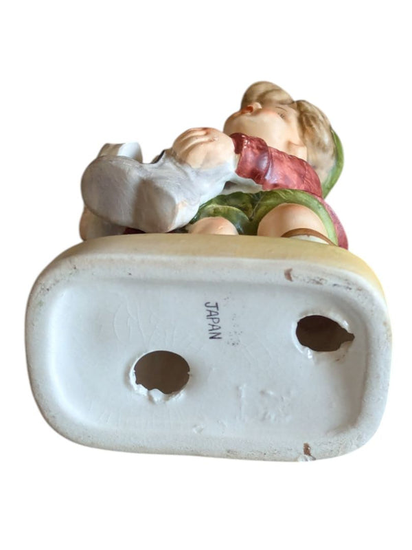 Vintage Japan Figurine – Boy with Goose