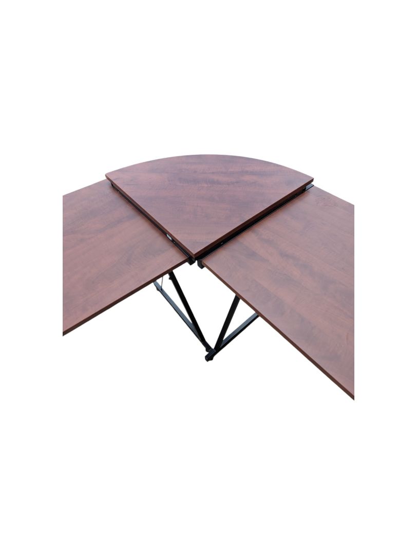 L-Shaped Corner Desk with Bookshelf