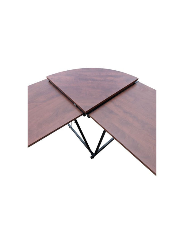 L-Shaped Corner Desk with Bookshelf