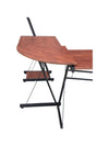 L-Shaped Corner Desk with Bookshelf